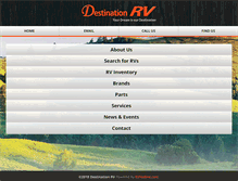 Tablet Screenshot of destination-rv.com